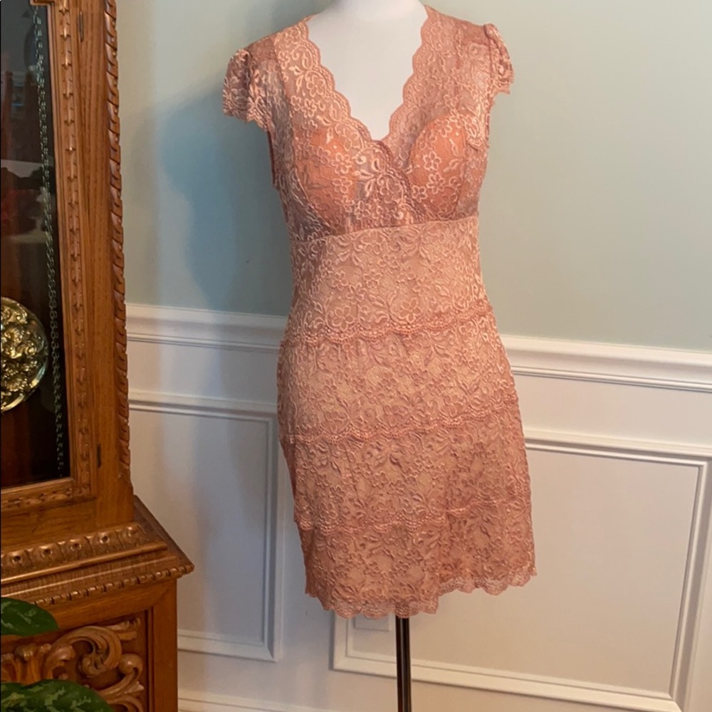 Light pink lace dress